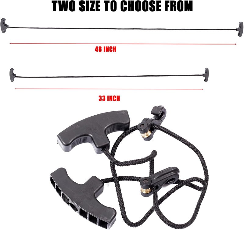 SOPOGER Crossbow Cocking Rope, Crossbow Cocking Device T Handle Crossbow Draw Assist, Crossbow Pull Cord Rope Cocker String Puller Assist Tool - Image 2